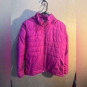 Kids Columbia Vibrant Pink Puffer Jacket Size XL